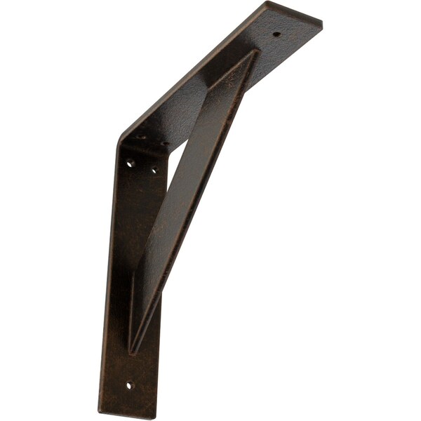 Ekena Millwork Traditional Steel Bracket, Antiqued Bronze 2"W x 10"D x 10"H BKTM02X10X10TRABZ - main